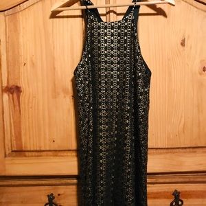 Boutique Black and Gold Dress
